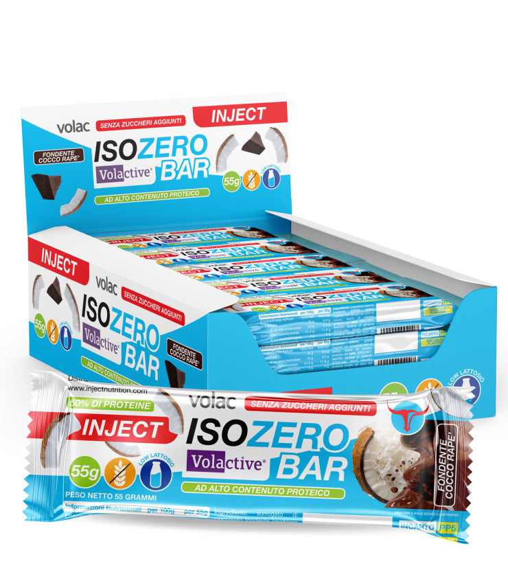 ISOZERO BAR Volac® Volactive® Senza Zuccheri (55g) - INJECT NUTRITION