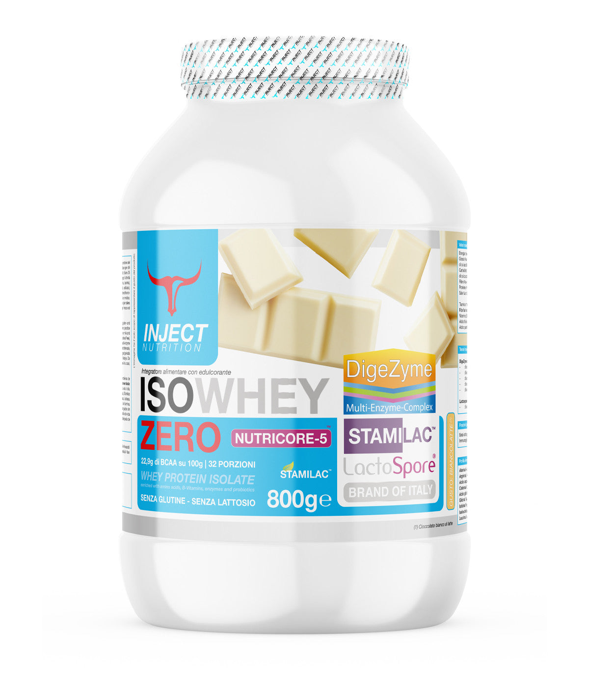 Iso Whey ZERO Stamilac™ Nutricore-5™ (800g) - INJECT NUTRITION
