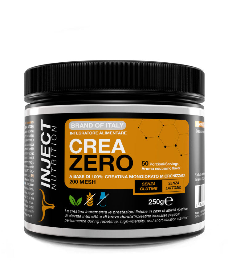 CREA ZERO Creatina Monoidrato (250g) - INJECT NUTRITION