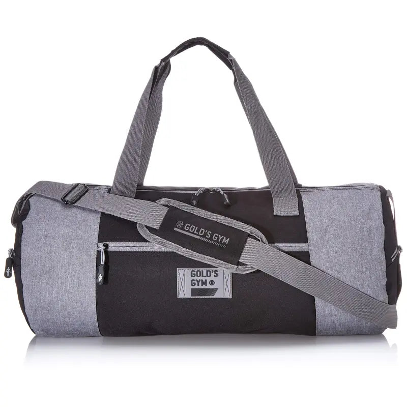 Gold's Gym Contrast Barrel Bag Black/Grey