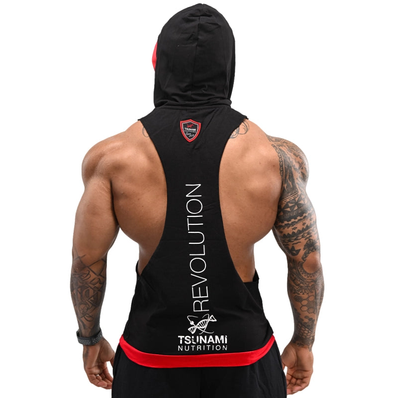 Tank Top Hooded "Revolution" Uomo - TSUNAMI NUTRITION