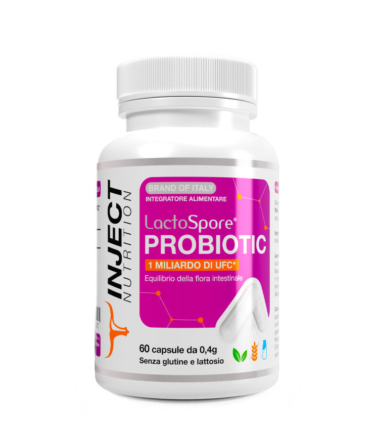 Probiotic+ LactoSpore® 1 Miliardo Di UFC (60cps) - INJECT NUTRITION