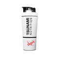 Shaker Metal Bianco con Portapillole (600 ml + 200 ml) - TSUNAMI NUTRITION